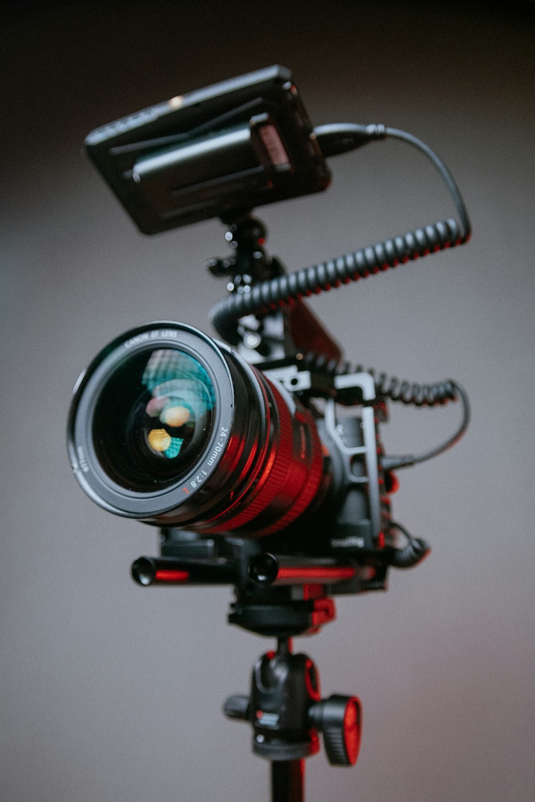 camera equipment setup