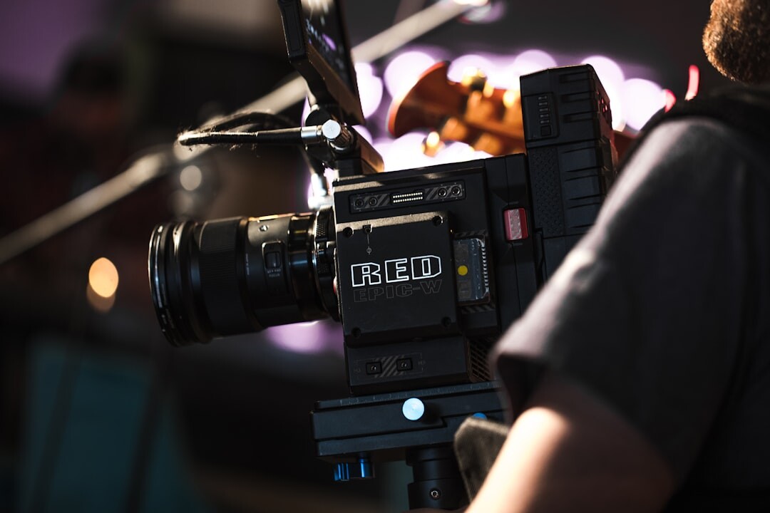 film scene with depth of field