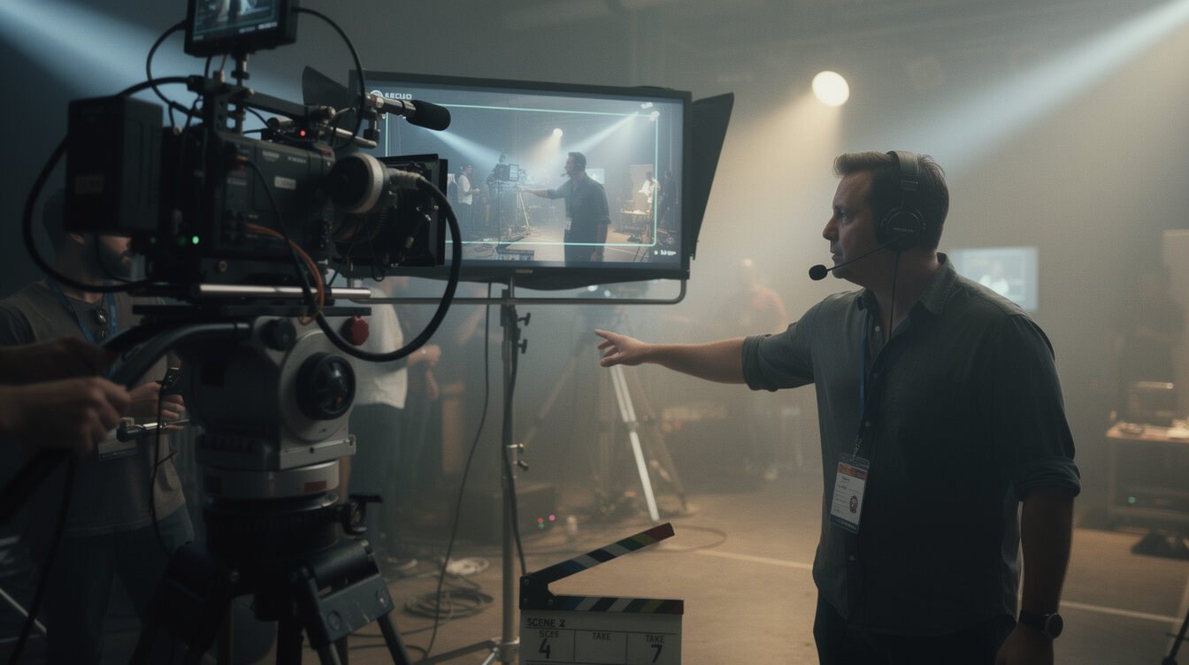 cinematic camera framing shot
