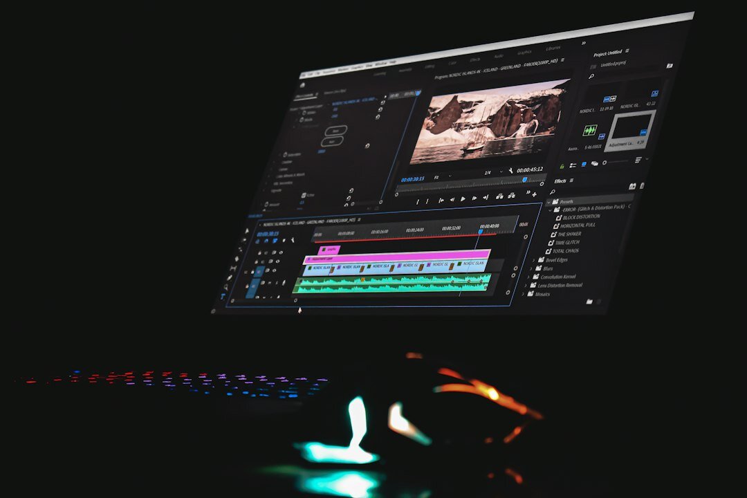 color grading in video software