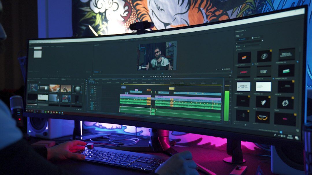video editing software interface